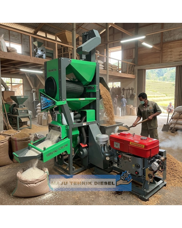 Mesin Giling Padi KD-930 PRO D + Engine + Aki SIAP PAKAI